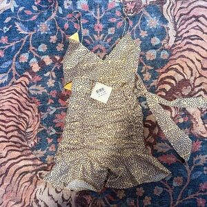 Angel Biba Leopard Print Mini Dress